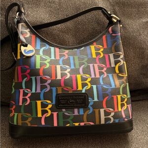 Dooney and Bourke Large Hobo Multi DB print